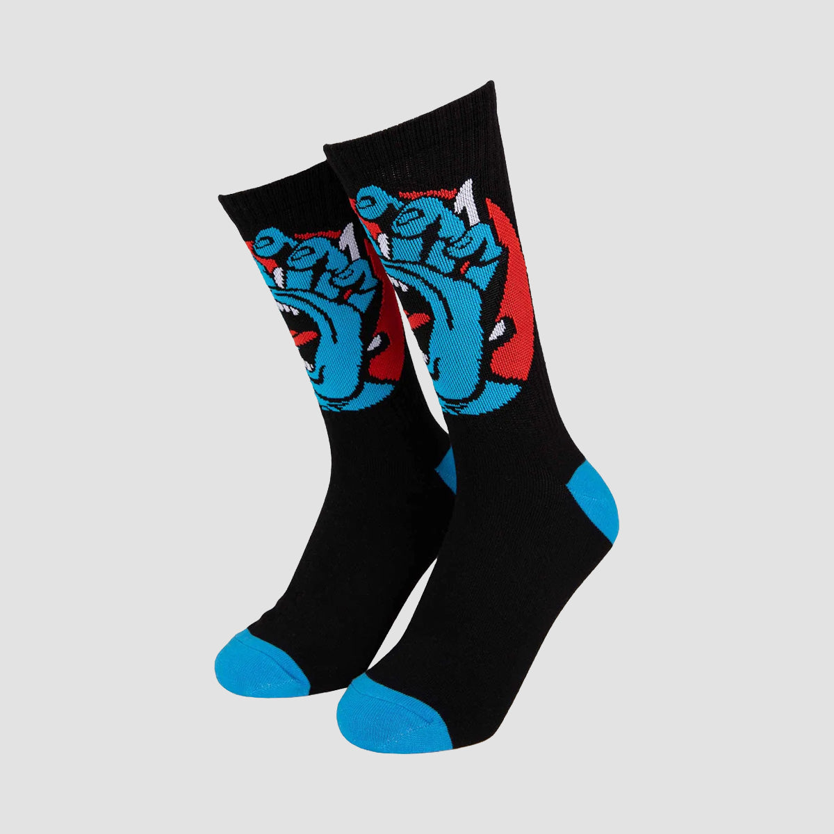 Santa Cruz Hand Dot Socks 2 Pack Black & White