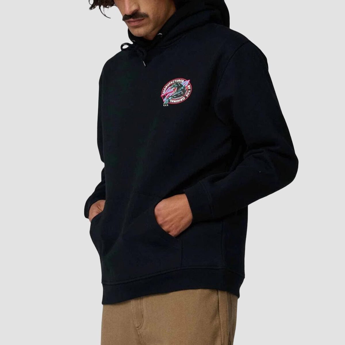 Santa Cruz Natas Sketch Panther Pullover Hoodie Black