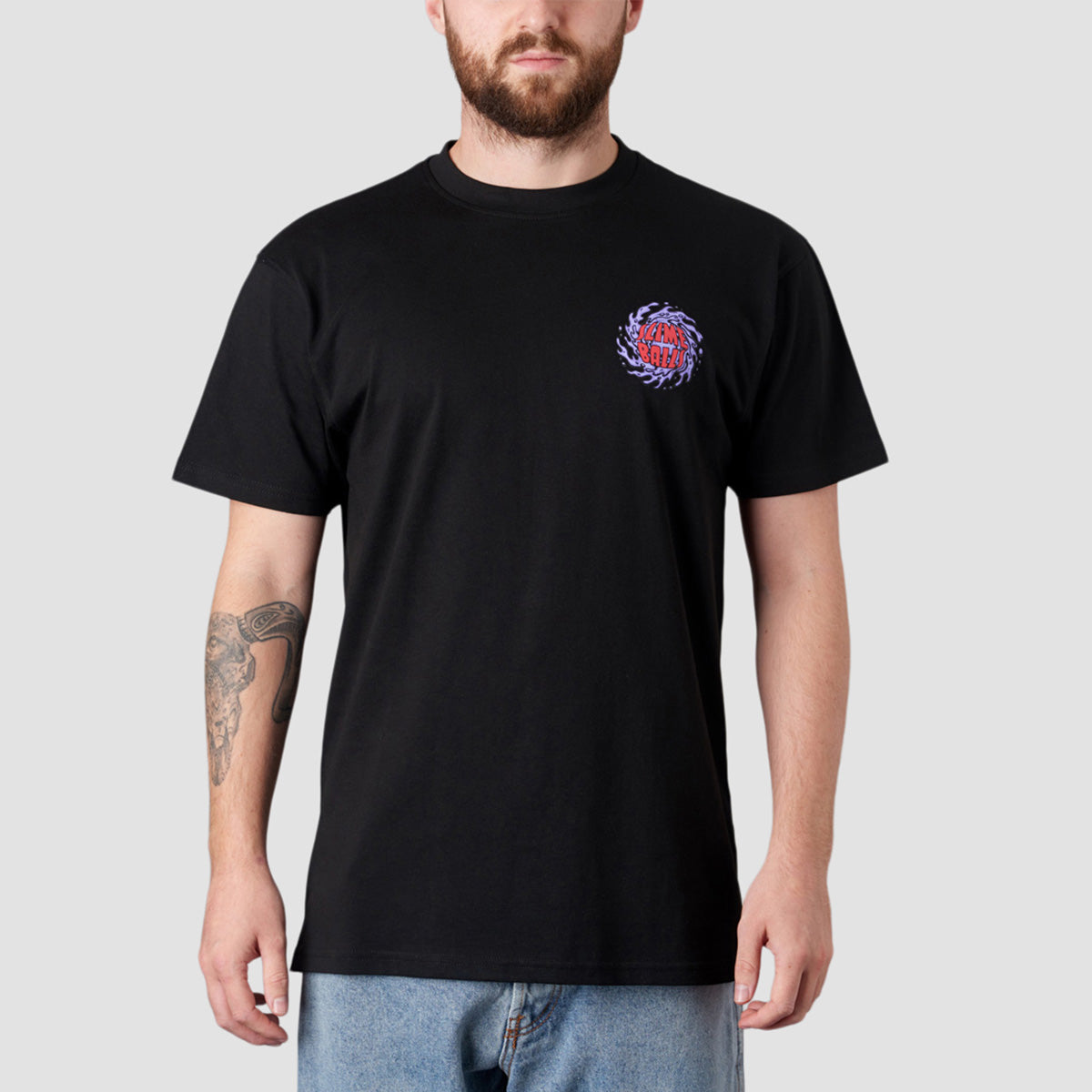 Santa Cruz Other Slime Balls Logo T-Shirt Black