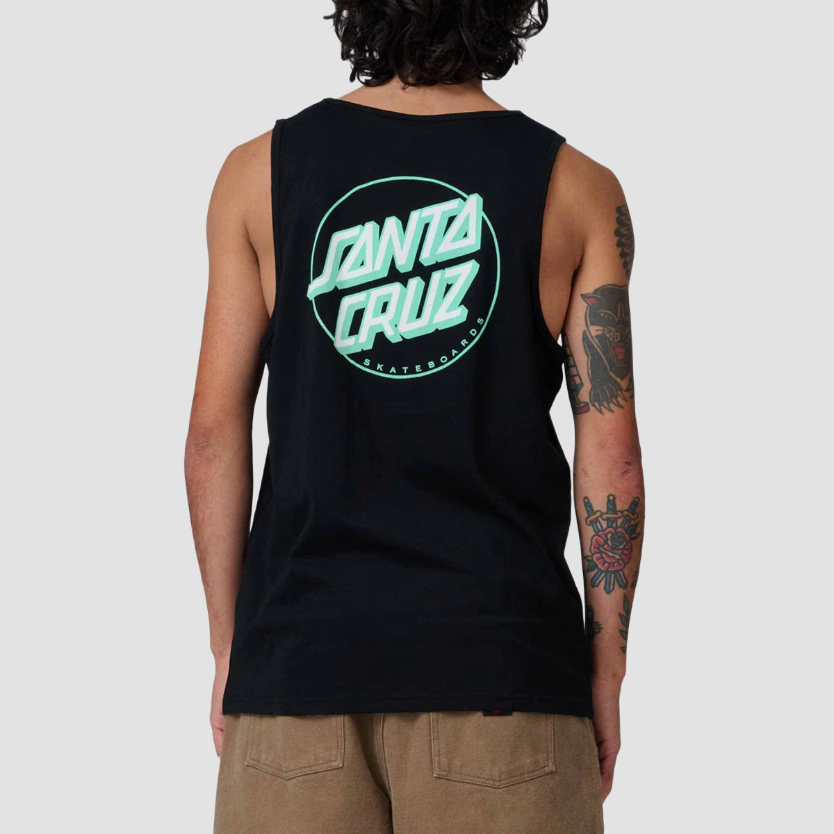 Santa Cruz Partial Dot Vest Black/Mint