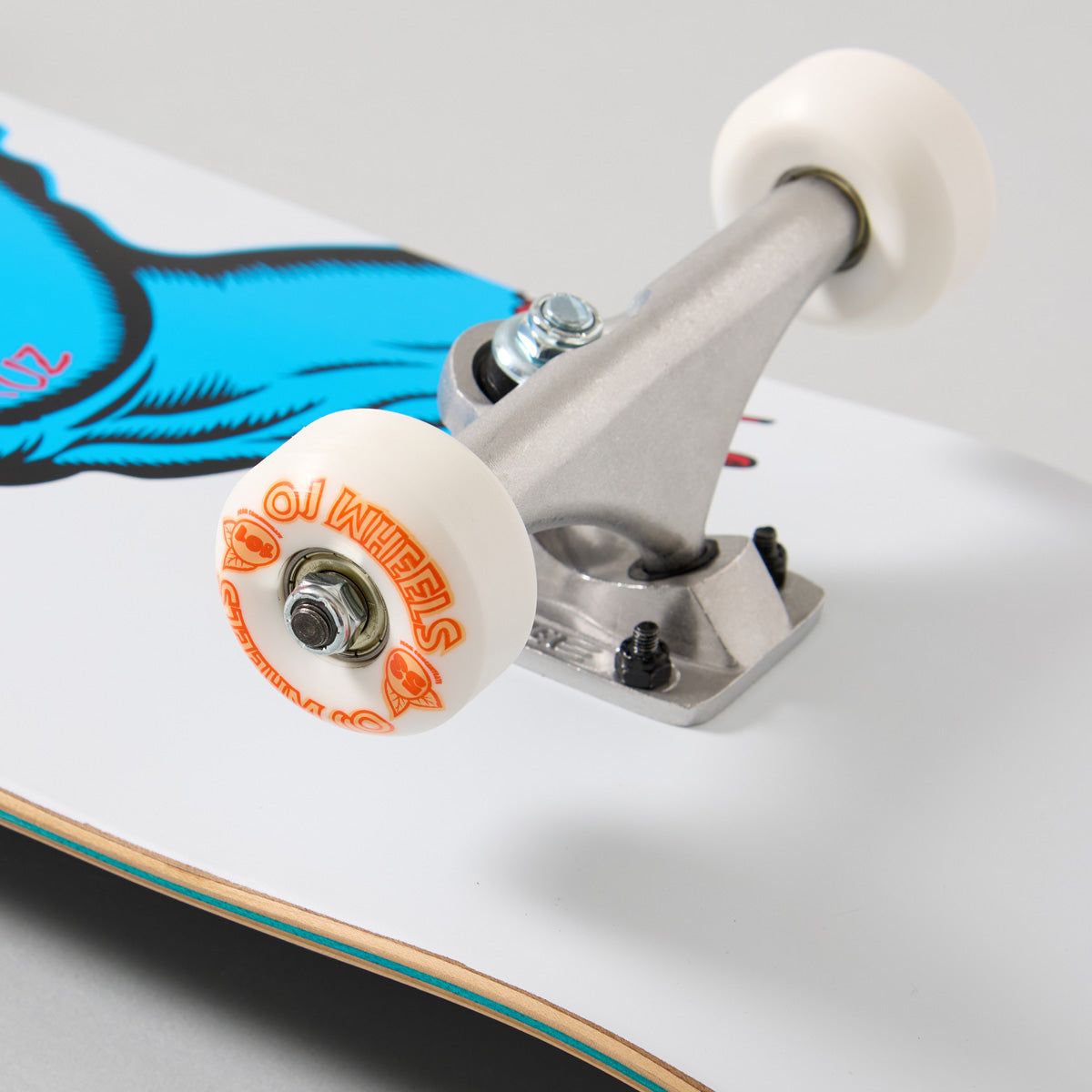 Santa Cruz Screaming Hand Skateboard White - 8.25"