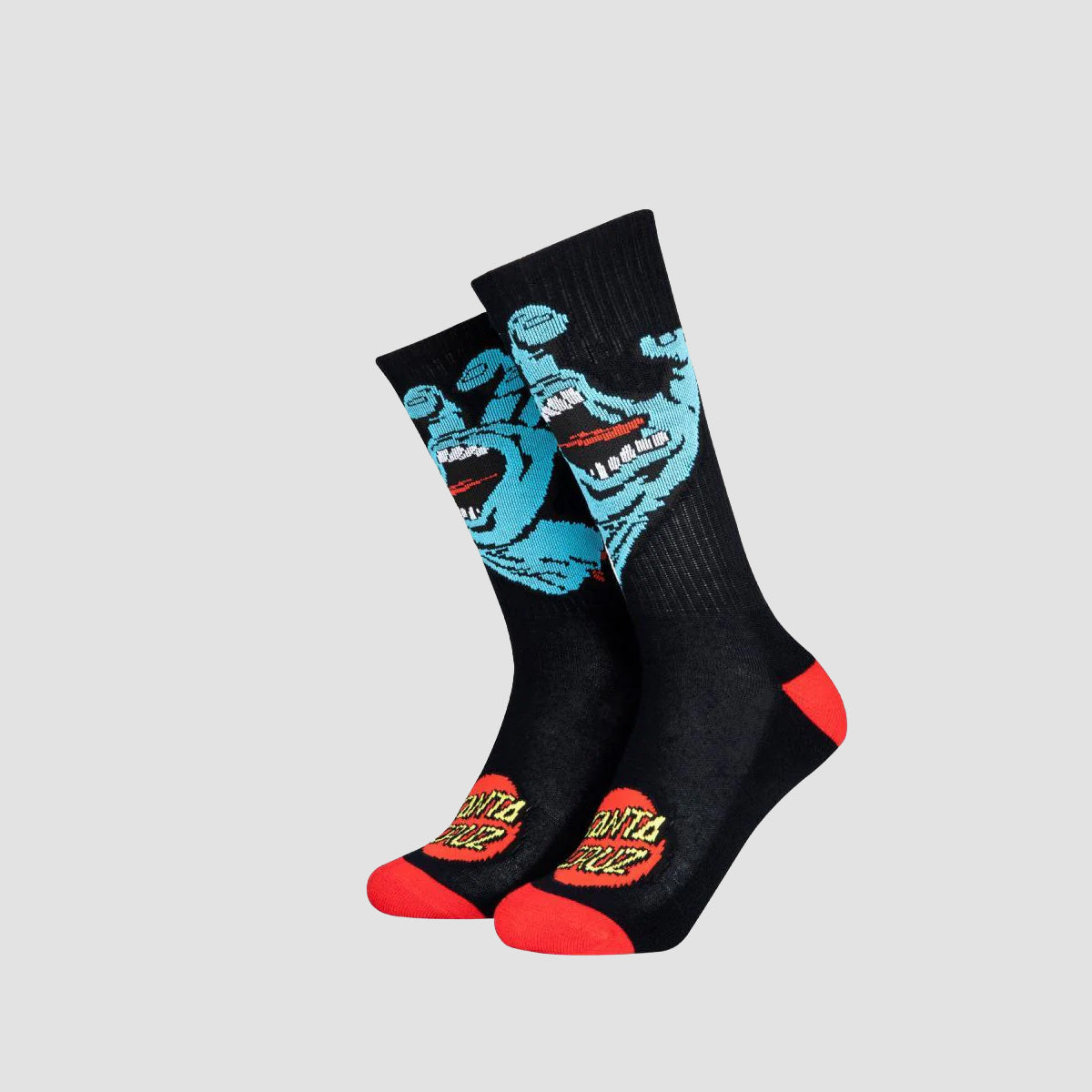 Santa Cruz Screaming Hand Socks Black - Kids