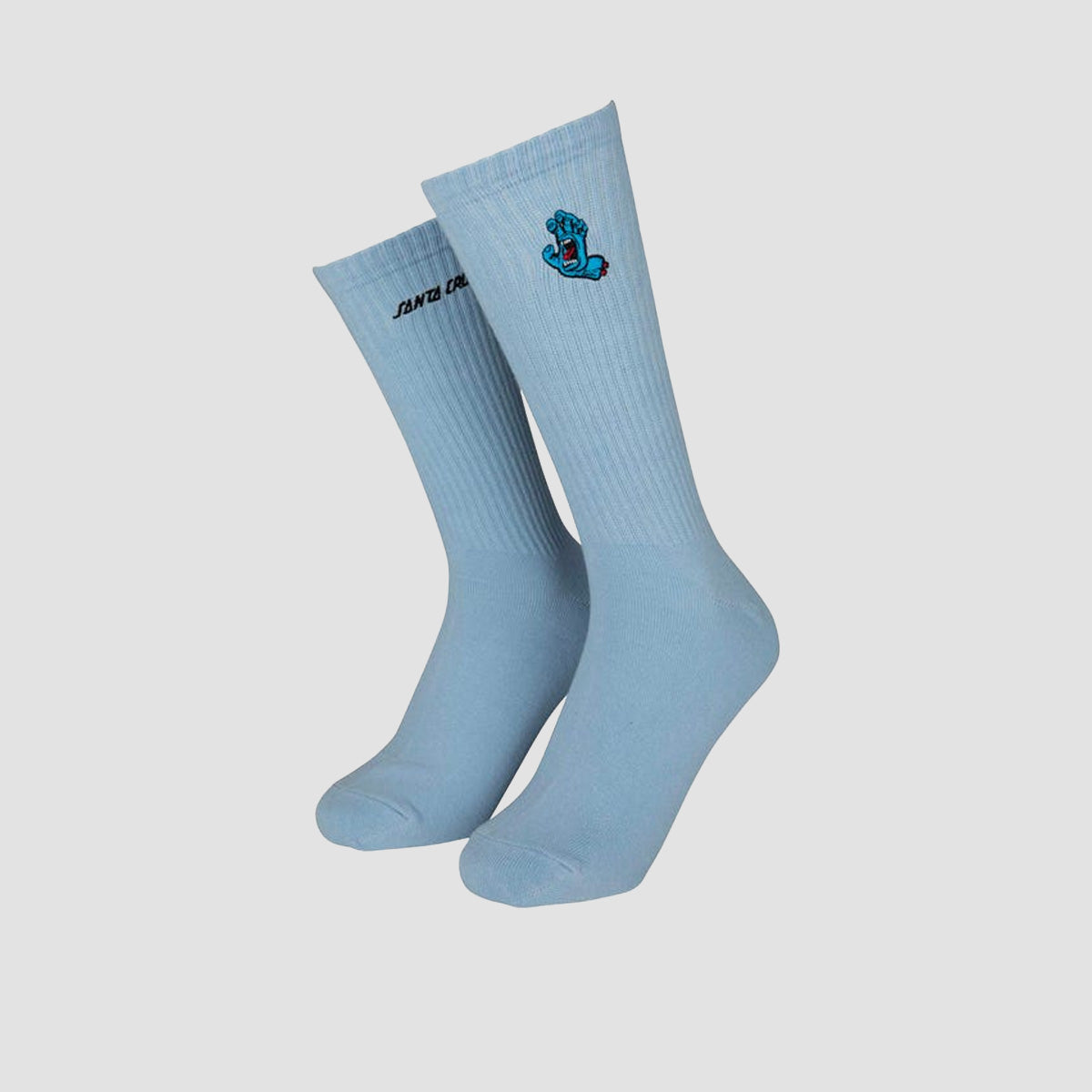 Santa Cruz Screaming Mini Hand Socks Fresh Blue