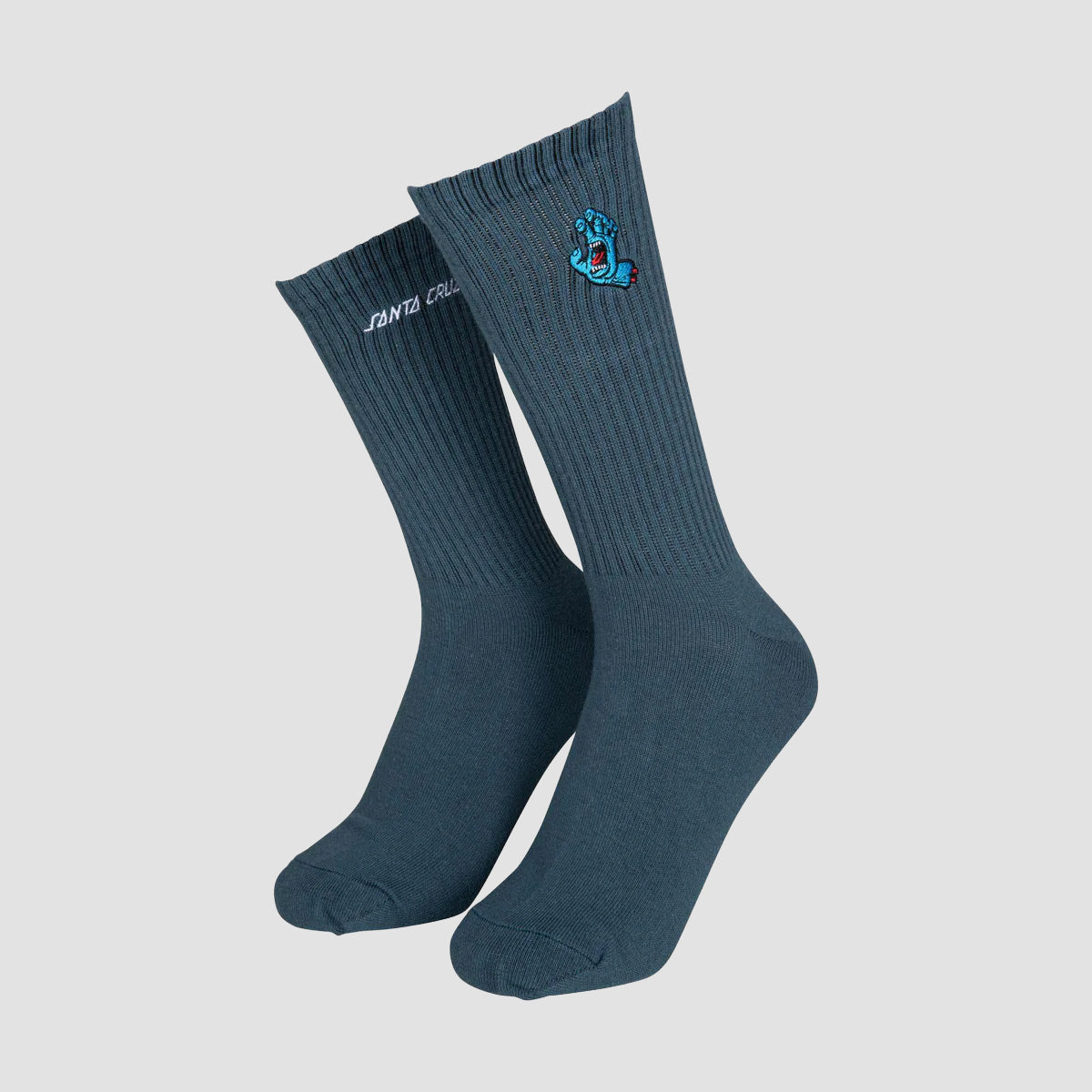 Santa Cruz Screaming Mini Hand Socks Storm Grey