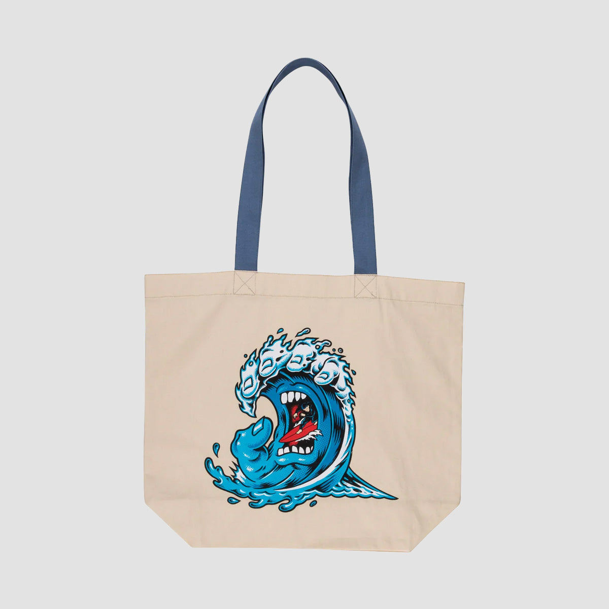 Santa Cruz Screaming Wave Tote Bag Natural