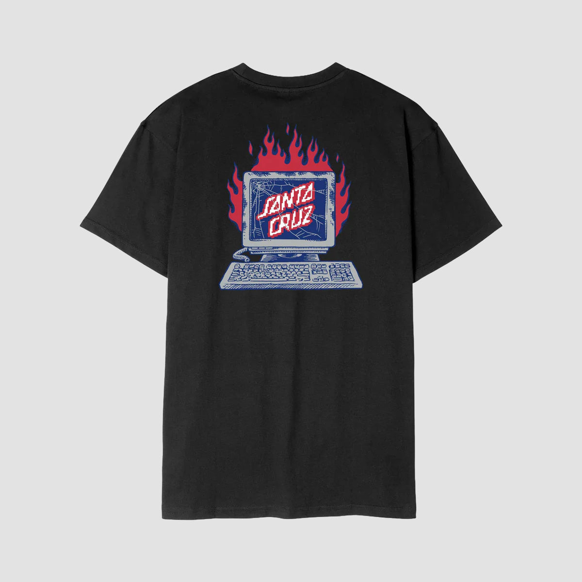 Santa Cruz Self Destruct T-Shirt Black