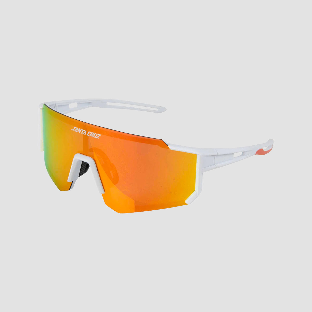 Santa Cruz Strip Racer Sunglasses White Orange/Red