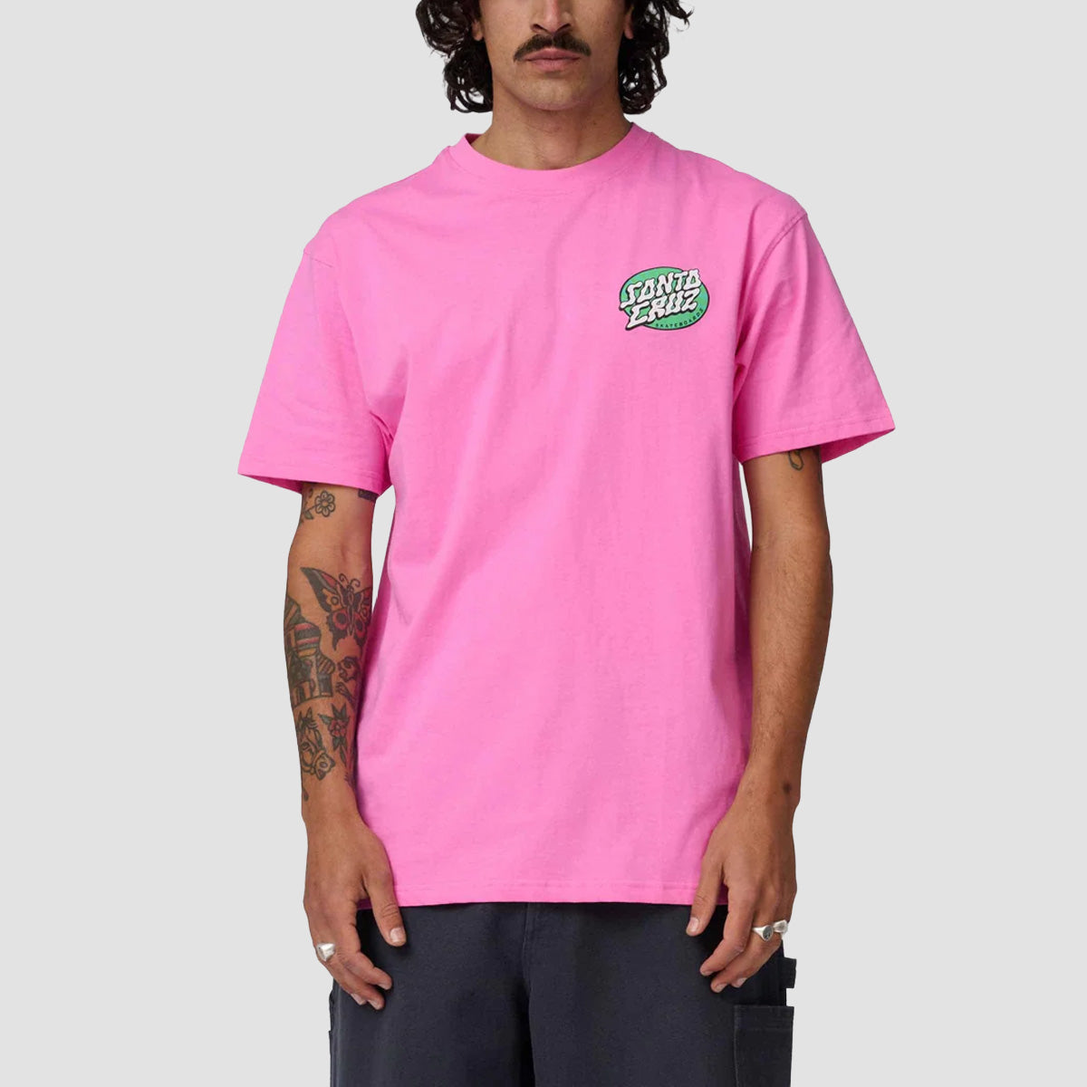 Santa Cruz Vertigo Dot T-Shirt Electric Pink
