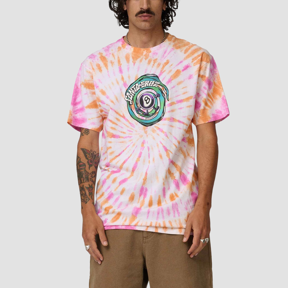 Santa Cruz Winkowski Vertigo T-Shirt Orange Tie Dye