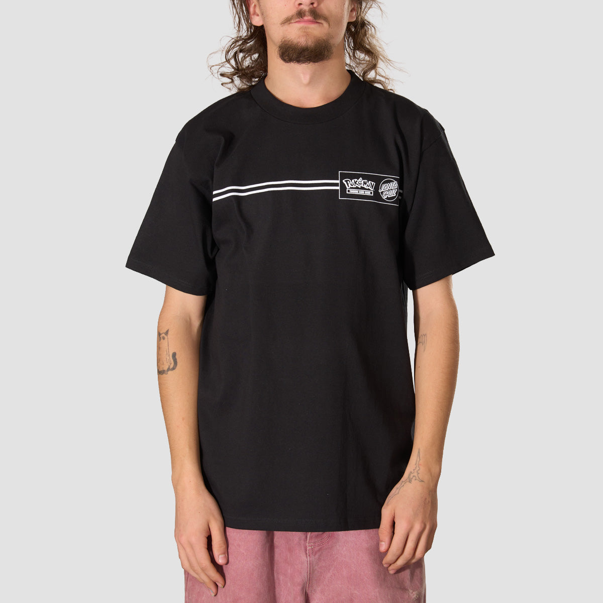 Santa Cruz X Pokemon Energy Dot T-Shirt Black