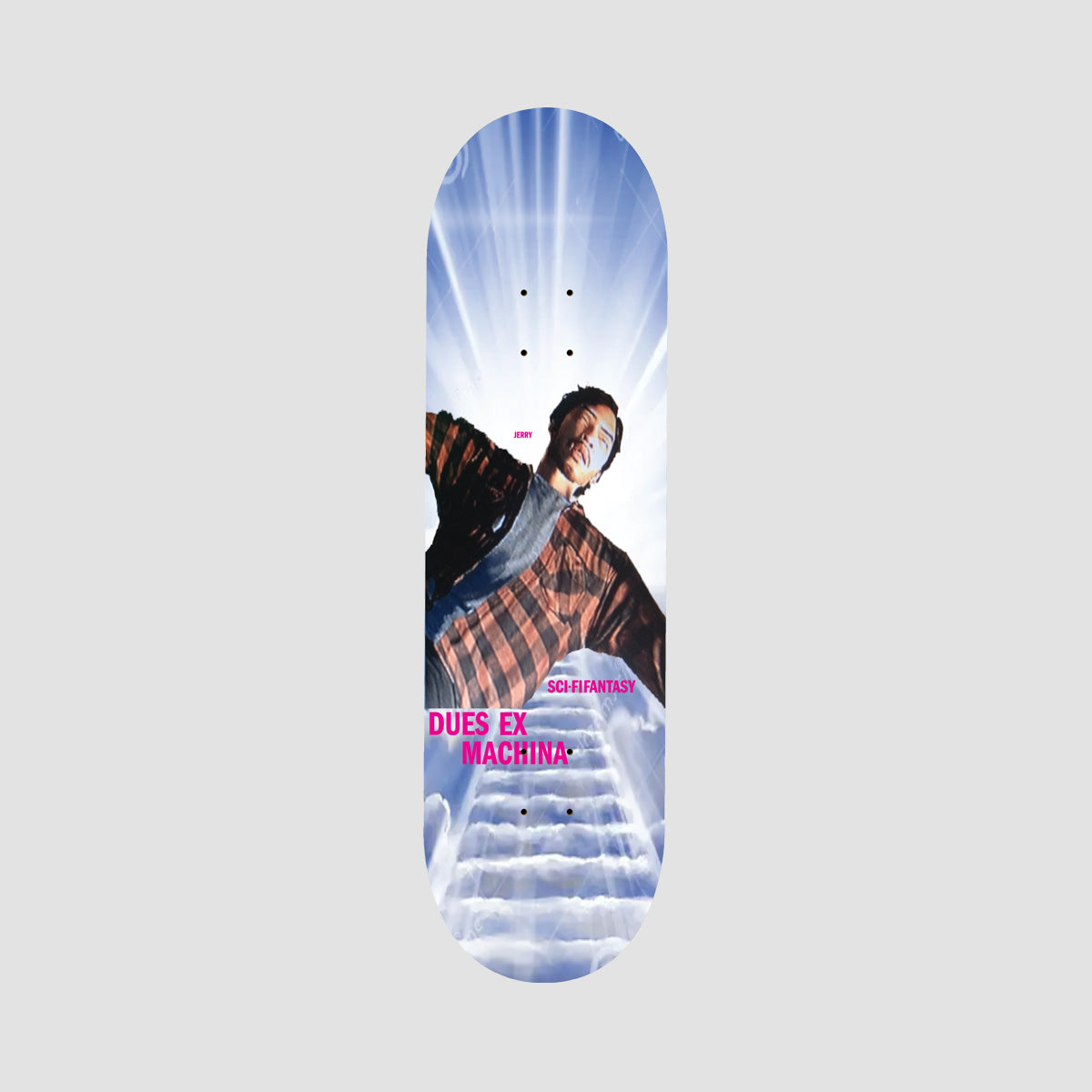 Sci-Fi Fantasy Jerry Hsu Dues Ex Machina Skateboard Deck - 8.25"