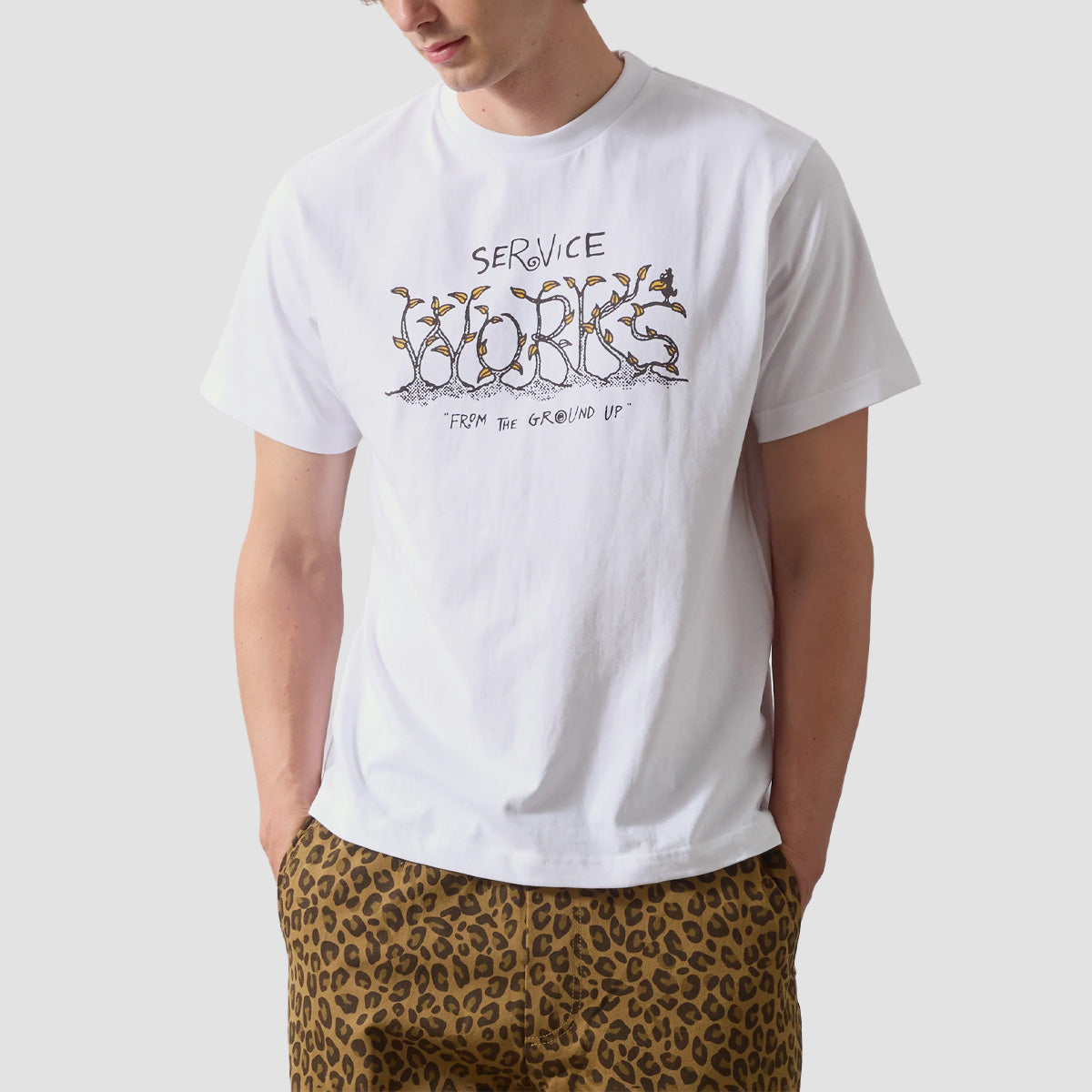 Service Works Ground Up T-Shirt White