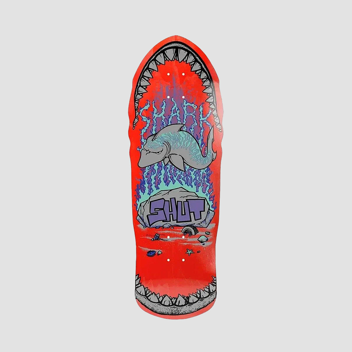 SHUT 86 Shark EX7 Skateboard Deck Red - 10.375"