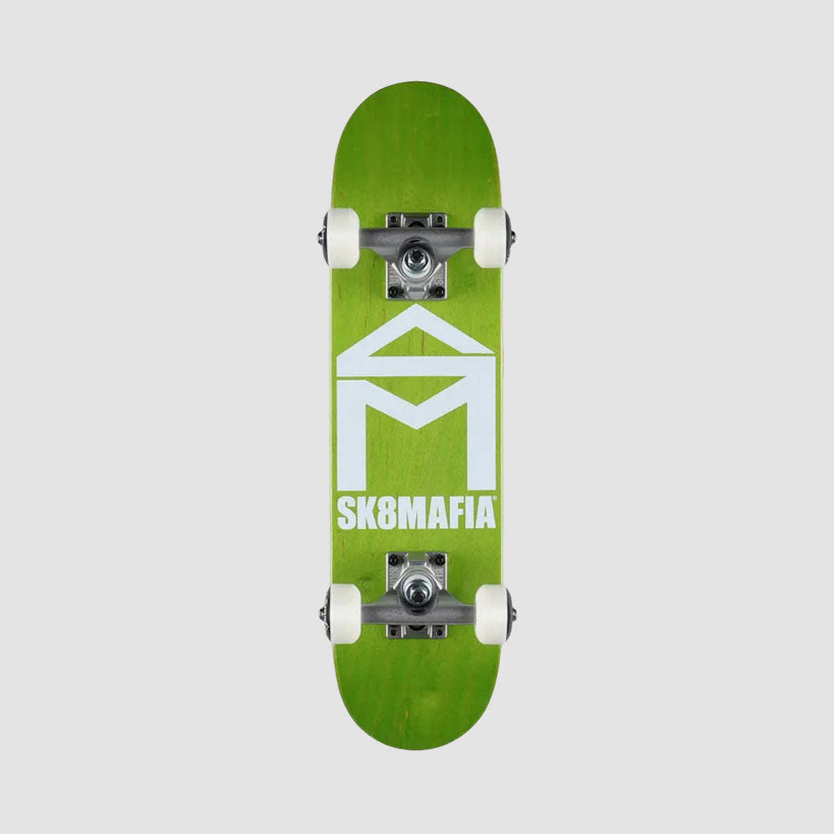 SK8MAFIA House Logo Micro Skateboard Various Stains - 6"