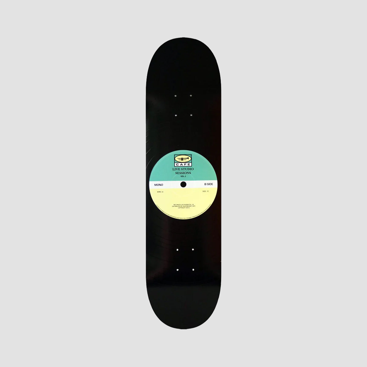 Skateboard Cafe 45 Skateboard Deck Teal/Cream - 8.38"