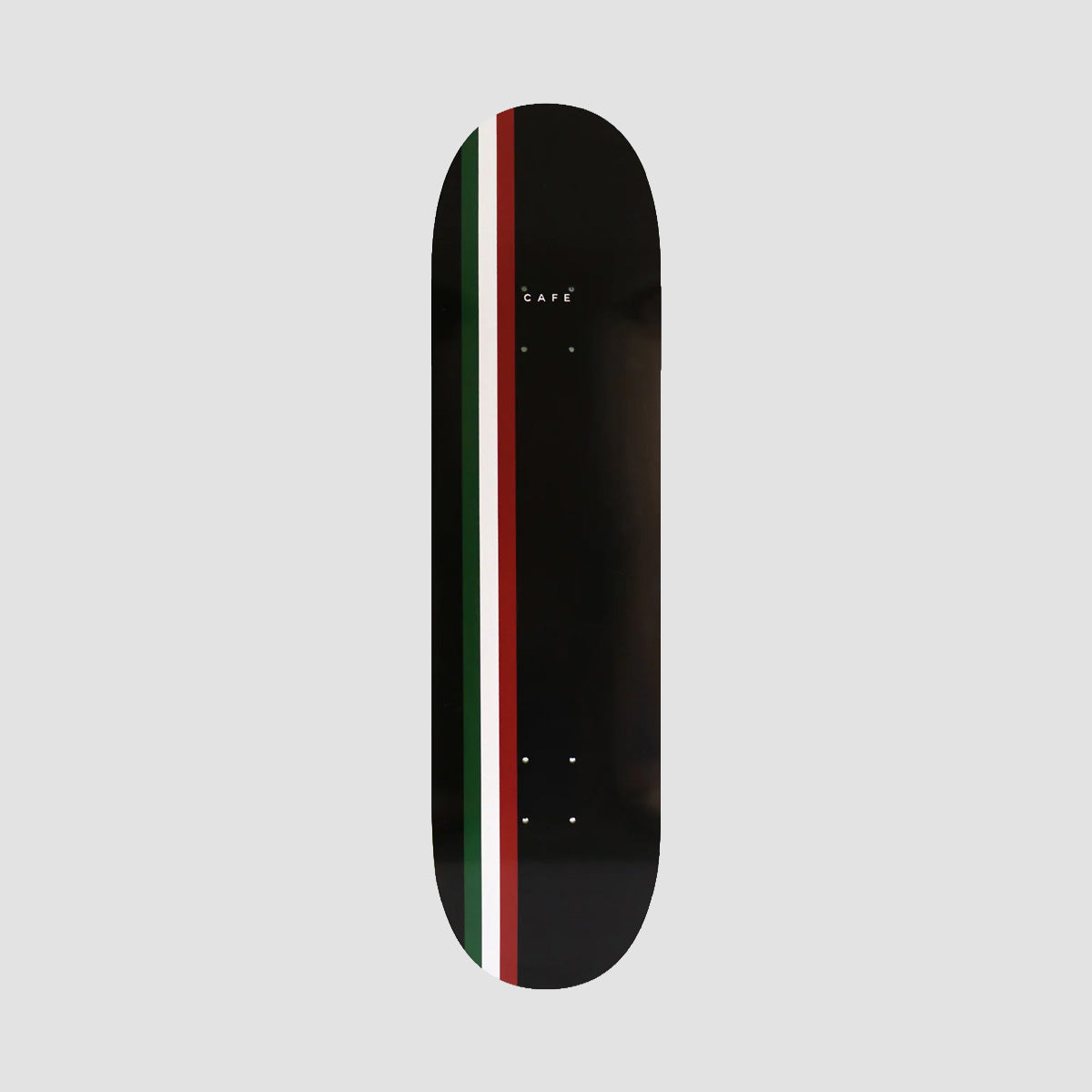 Skateboard Cafe Stripe Skateboard Deck Black/Burgundy/White/Forest - 7.75"