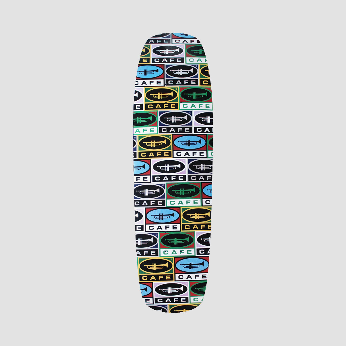 Skateboard Cafe Trumpet Collage Cruiser Skateboard Deck Multi - 9"