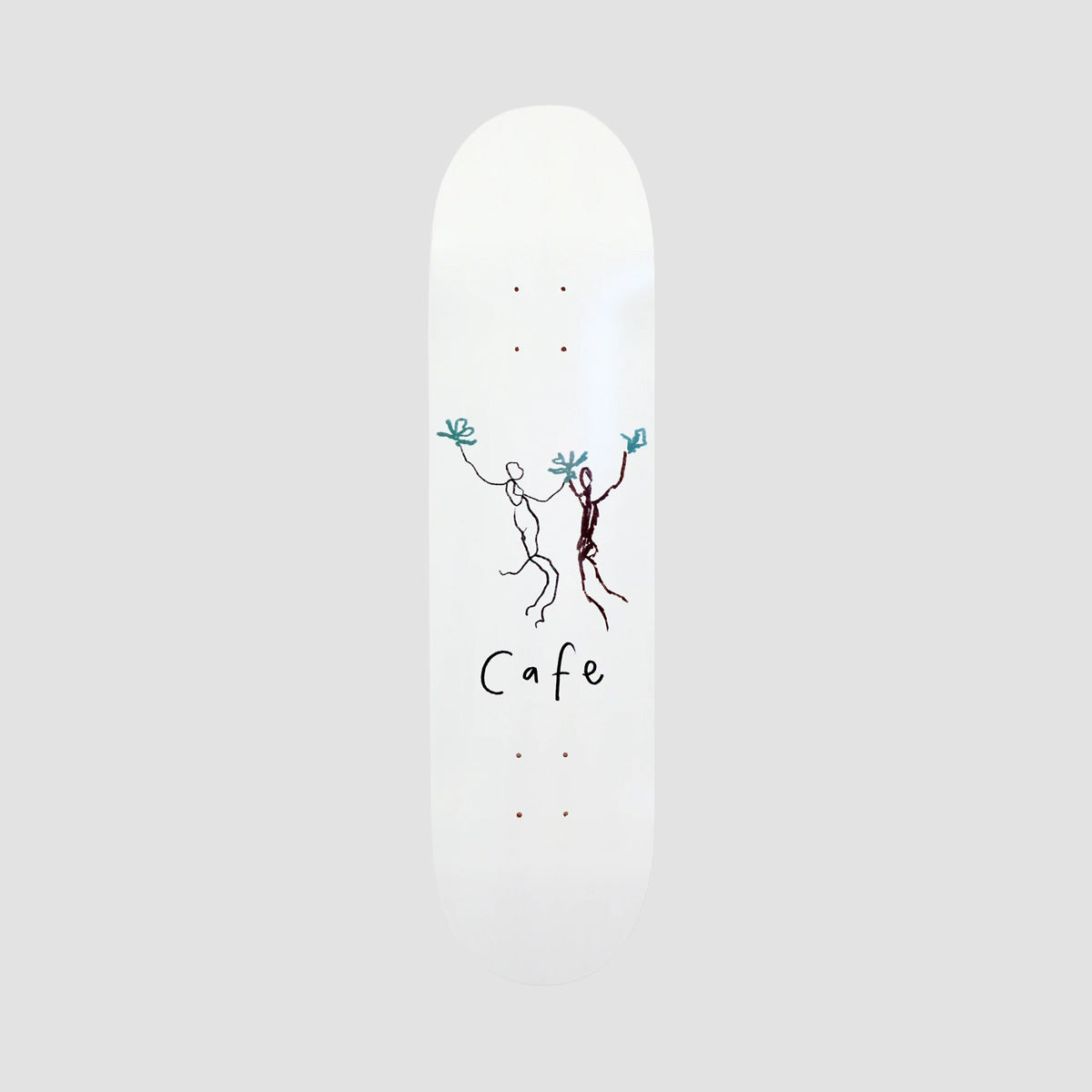 Skateboard Cafe Unity Skateboard Deck White - 7.75"
