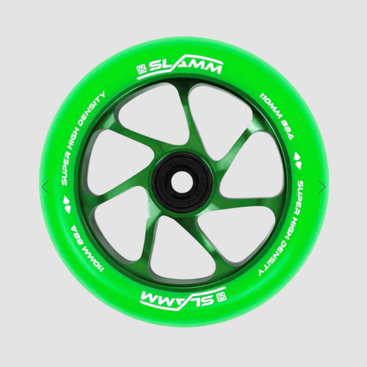 Slamm Team Wheel x1 Green/Green 110mm