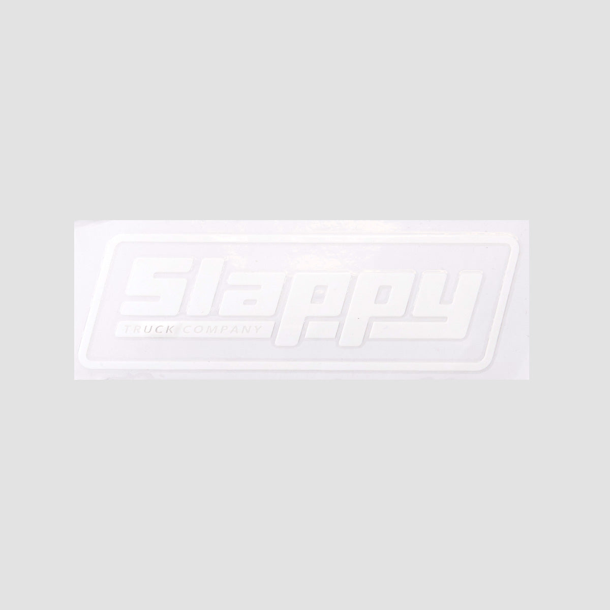 Slappy OG Logo Die Cut Sticker White 185x65mm