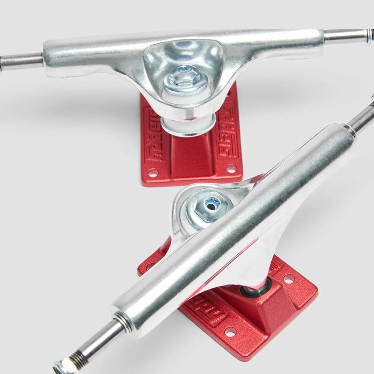 Slappy ST1 Lights Skateboard Trucks 1 Pair Red - 8"