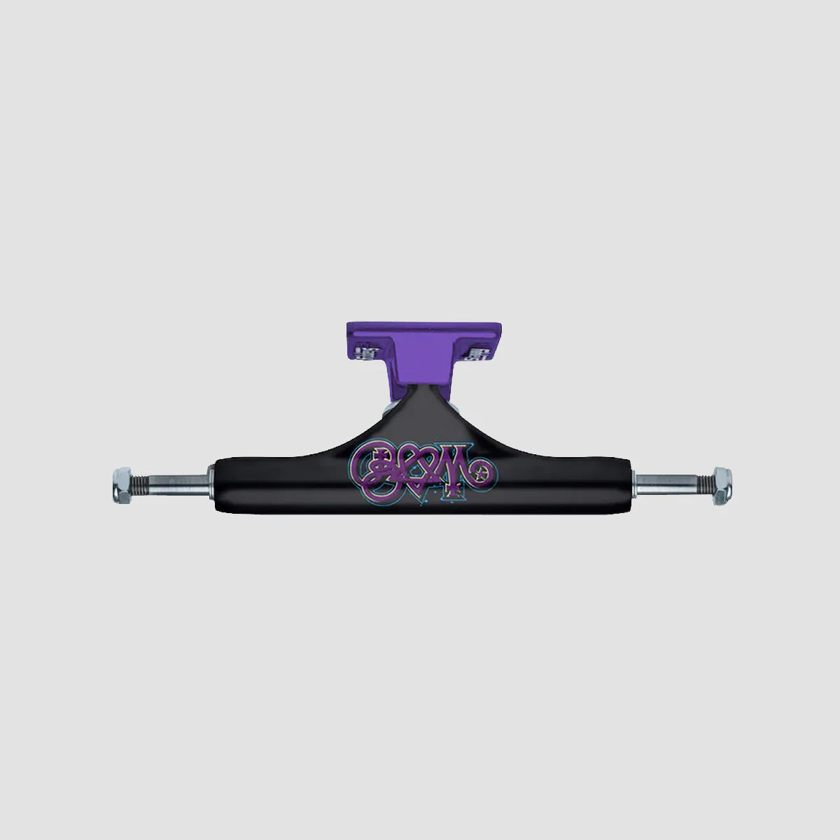 Slappy ST1 x Bam Hollow Skateboard Trucks 1 Pair Black/Purple - 9"