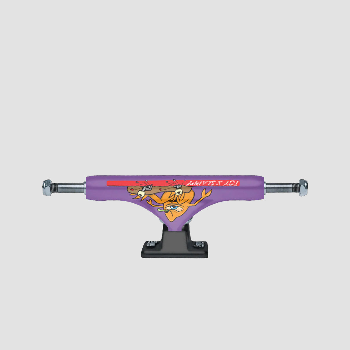 Slappy X Toy ST1 Hollow Skateboard Trucks 1 Pair Purple/Black - 8.5"