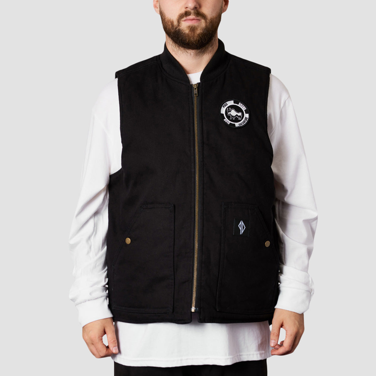 Slowgold X PISS DRUNX BYO Vest Black