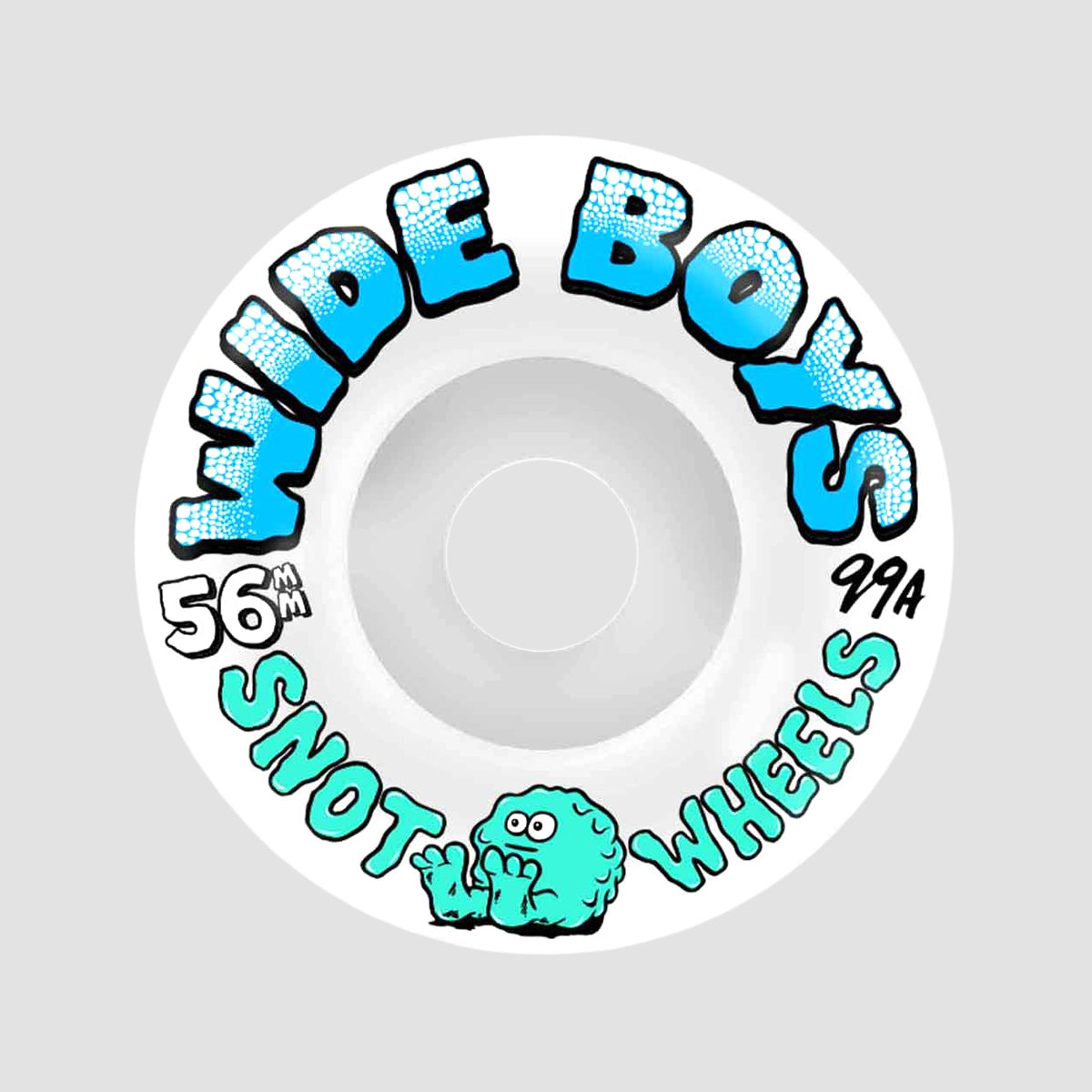 Snot Wide Boys 99A Skateboard Wheels White 56mm