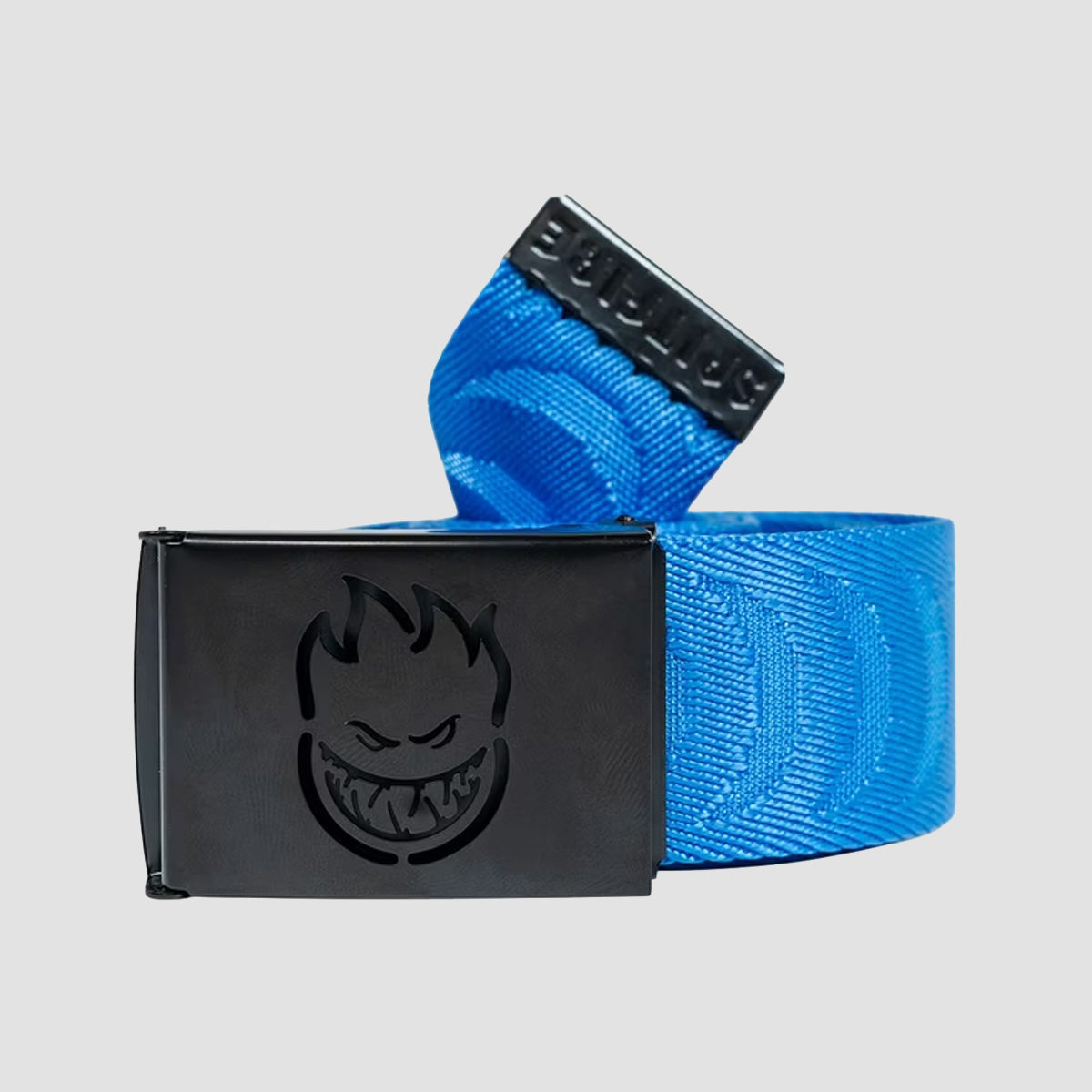Spitfire Bighead Cut Out Crescent Jaquard Belt Blue/Black