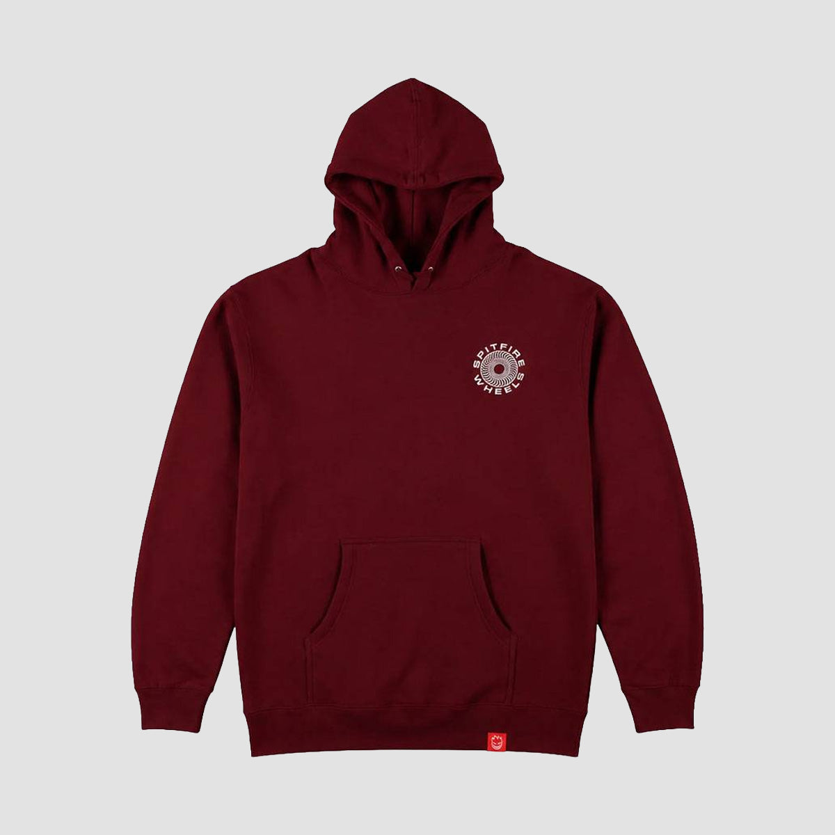 Spitfire Classic 87 Swirl Fill Pullover Hoodie Maroon/White