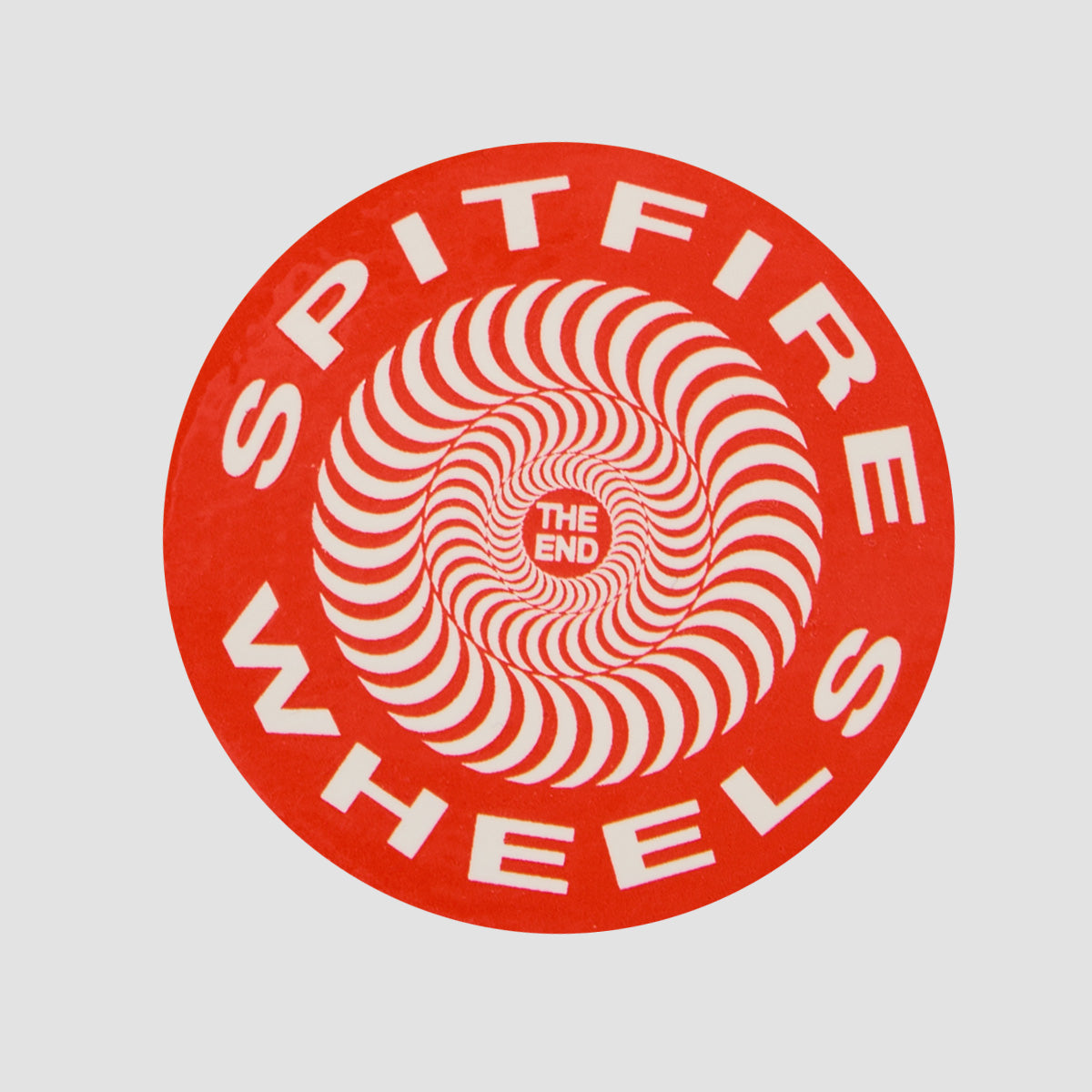 Spitfire Classic Sticker Large Red/White 190mm