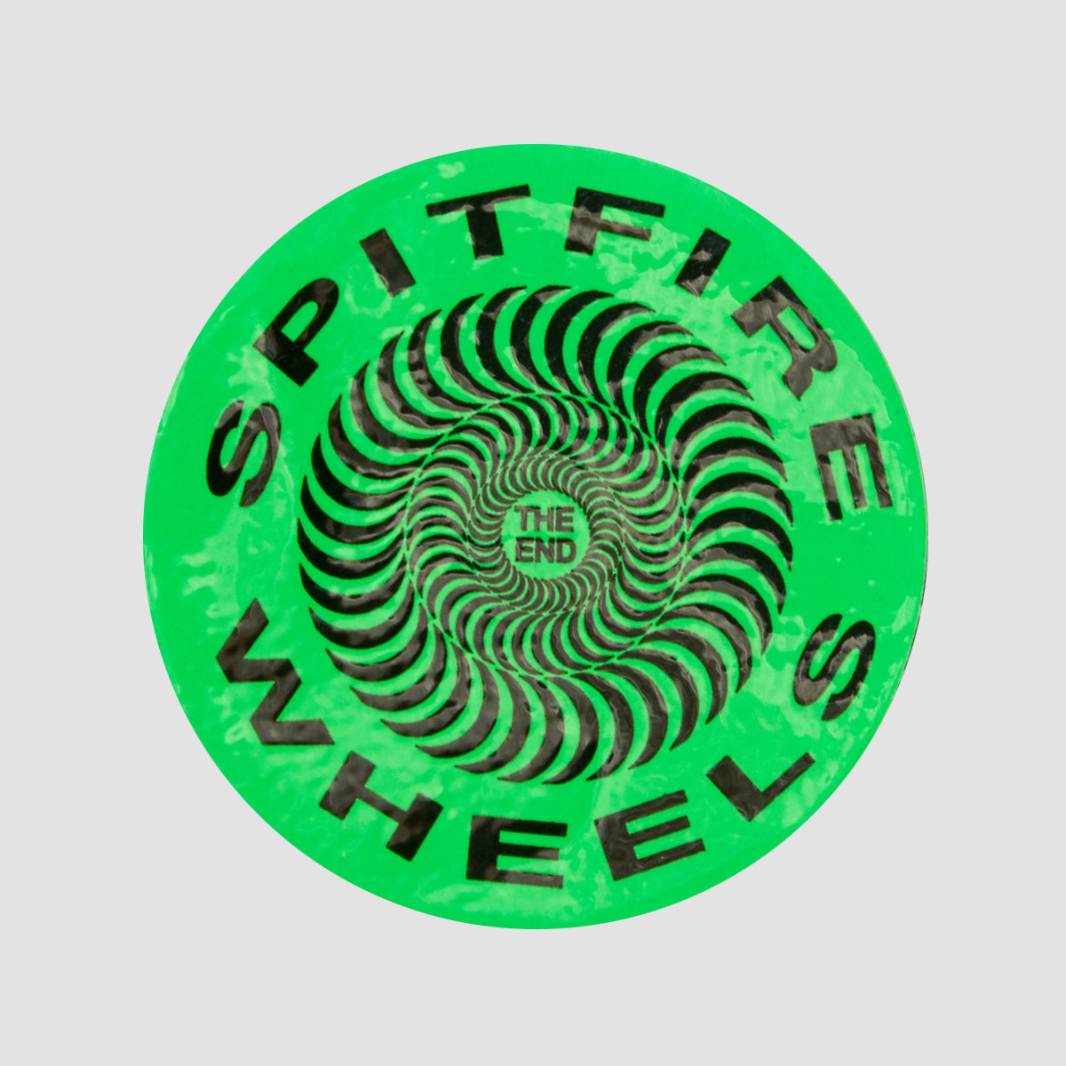 Spitfire Classic Sticker Large Green/Black 190mm