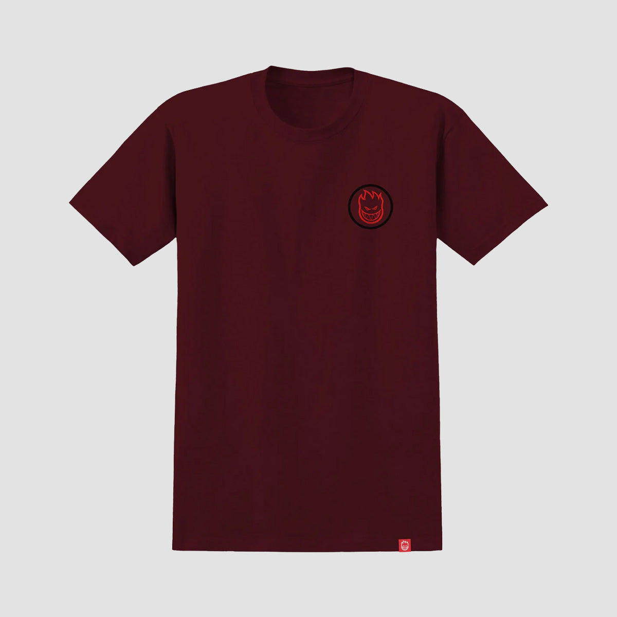 Spitfire Classic Swirl Overlay T-Shirt Burgundy/Red