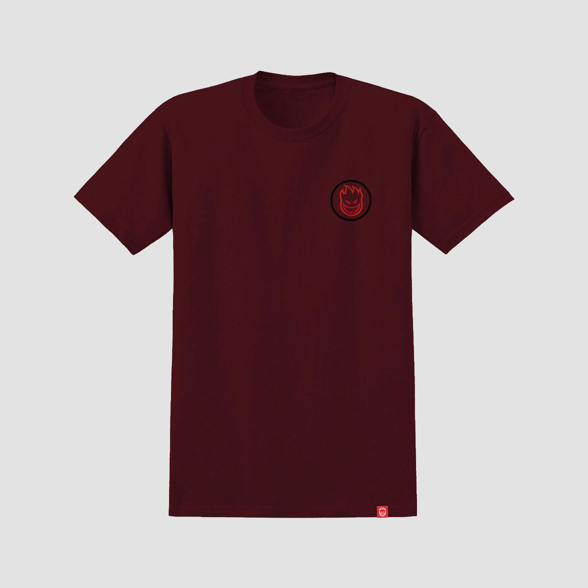 Spitfire Classic Swirl Overlay T-Shirt Burgundy/Red/White