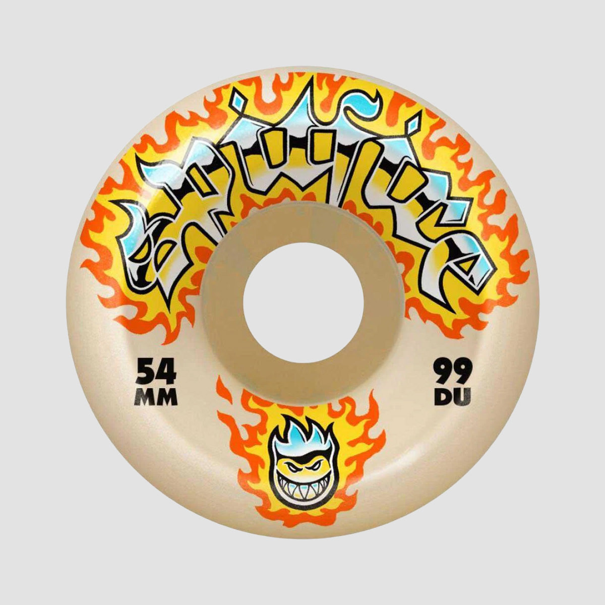 Spitfire Formula Four Chrome Venom Conical Full 99DU Skateboard Wheels Natural 54mm