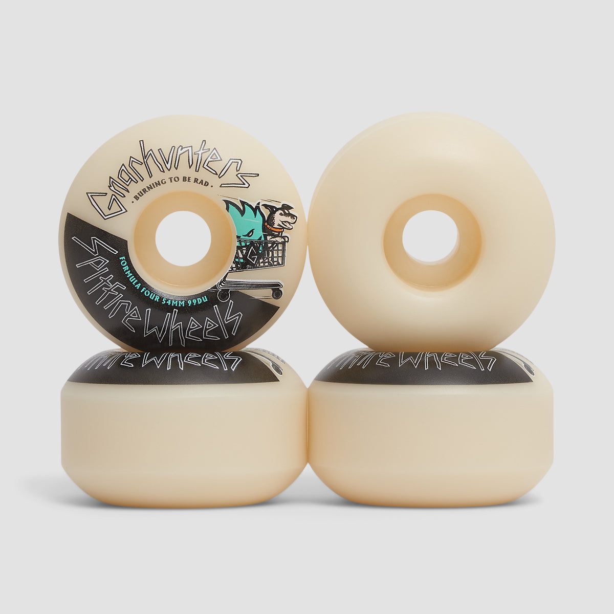 Spitfire Formula Four Gnarhunters Classic 99DU Skateboard Wheels Natural  54mm