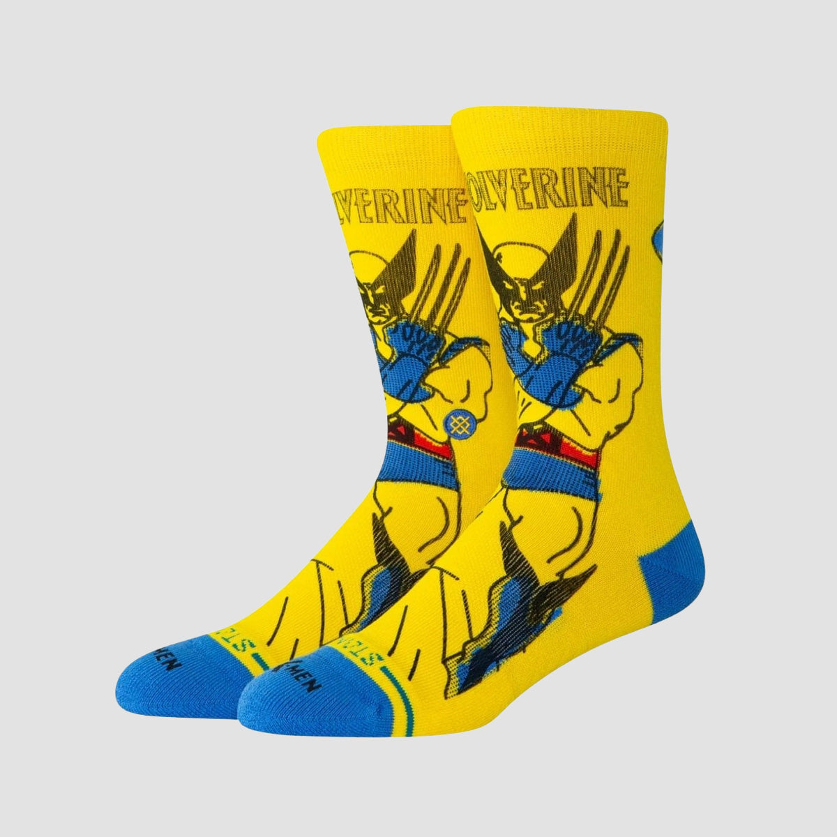 Stance Marvel Wolverine Crew Socks Yellow