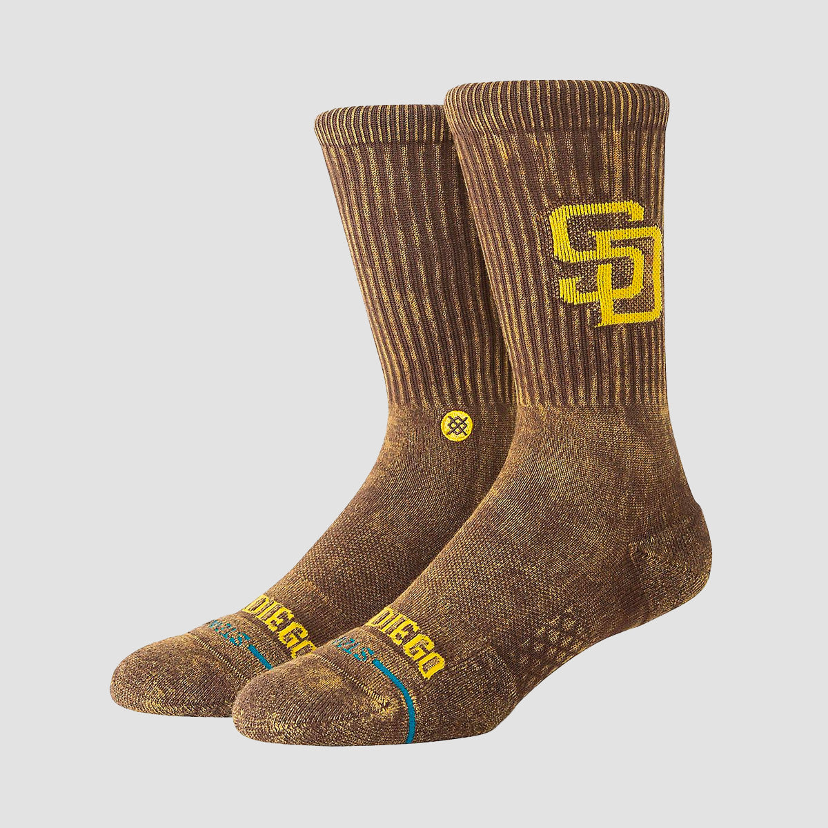 Stance MLB Fade SD Padres Crew Socks Brown