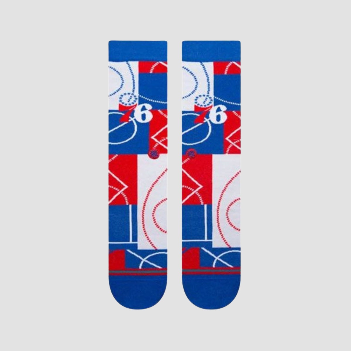 Stance NBA Zone Philadelphia 76ers Crew Socks Royal