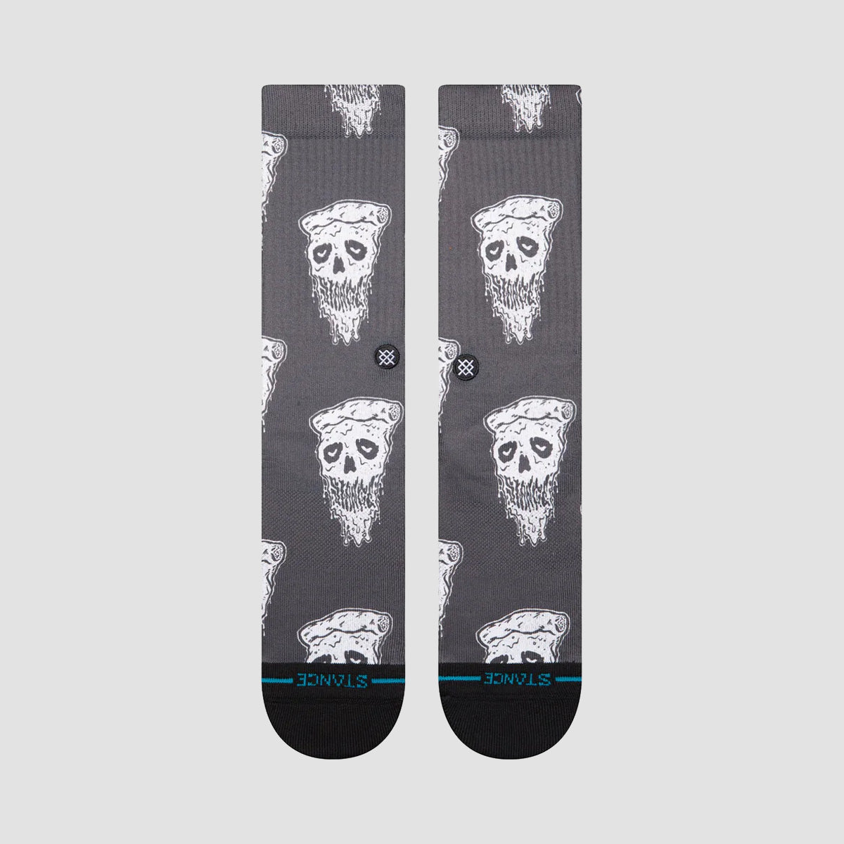 Stance Pizza Face Crew Socks White/Black