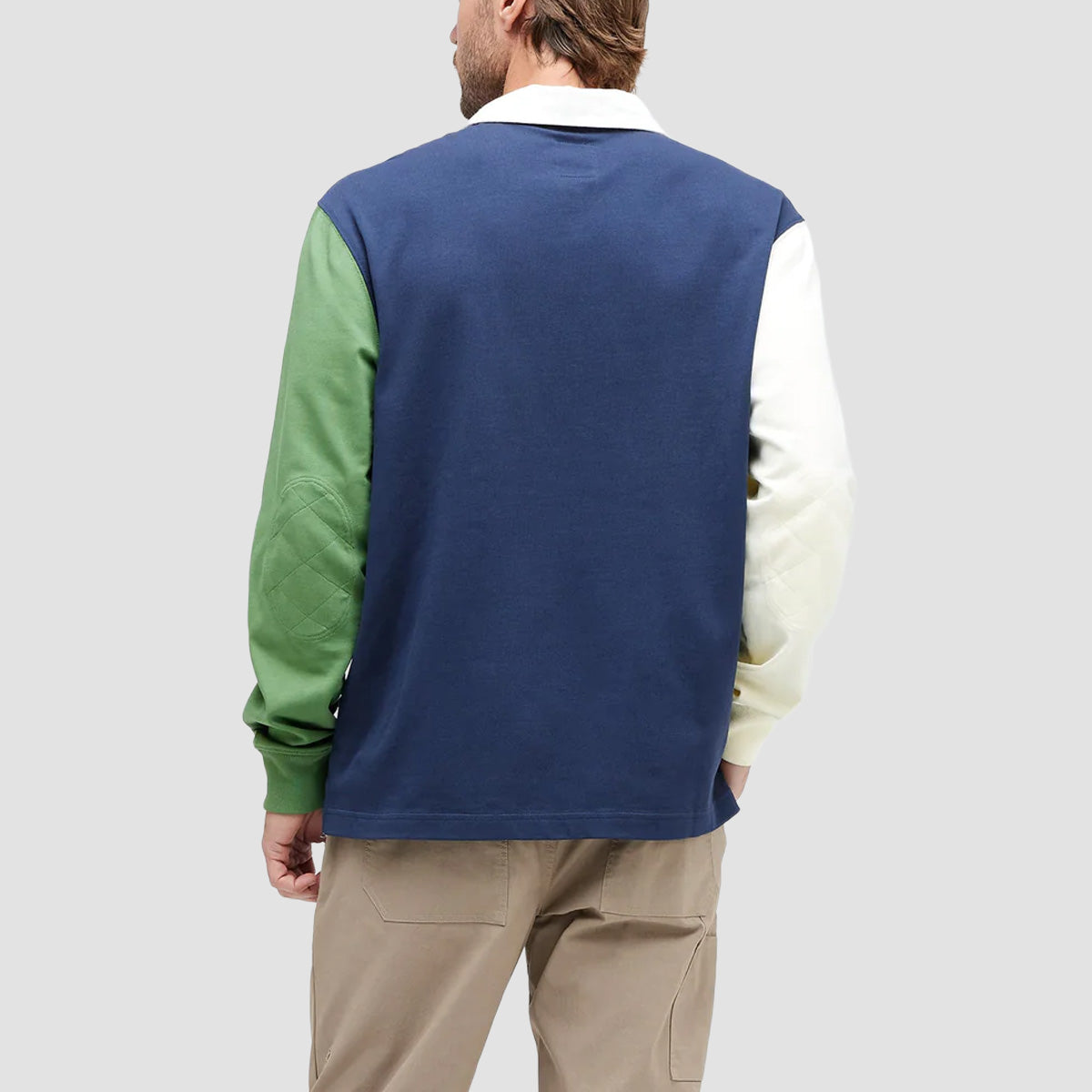 Stance Rugby Longsleeve Polo Shirt Dark Navy