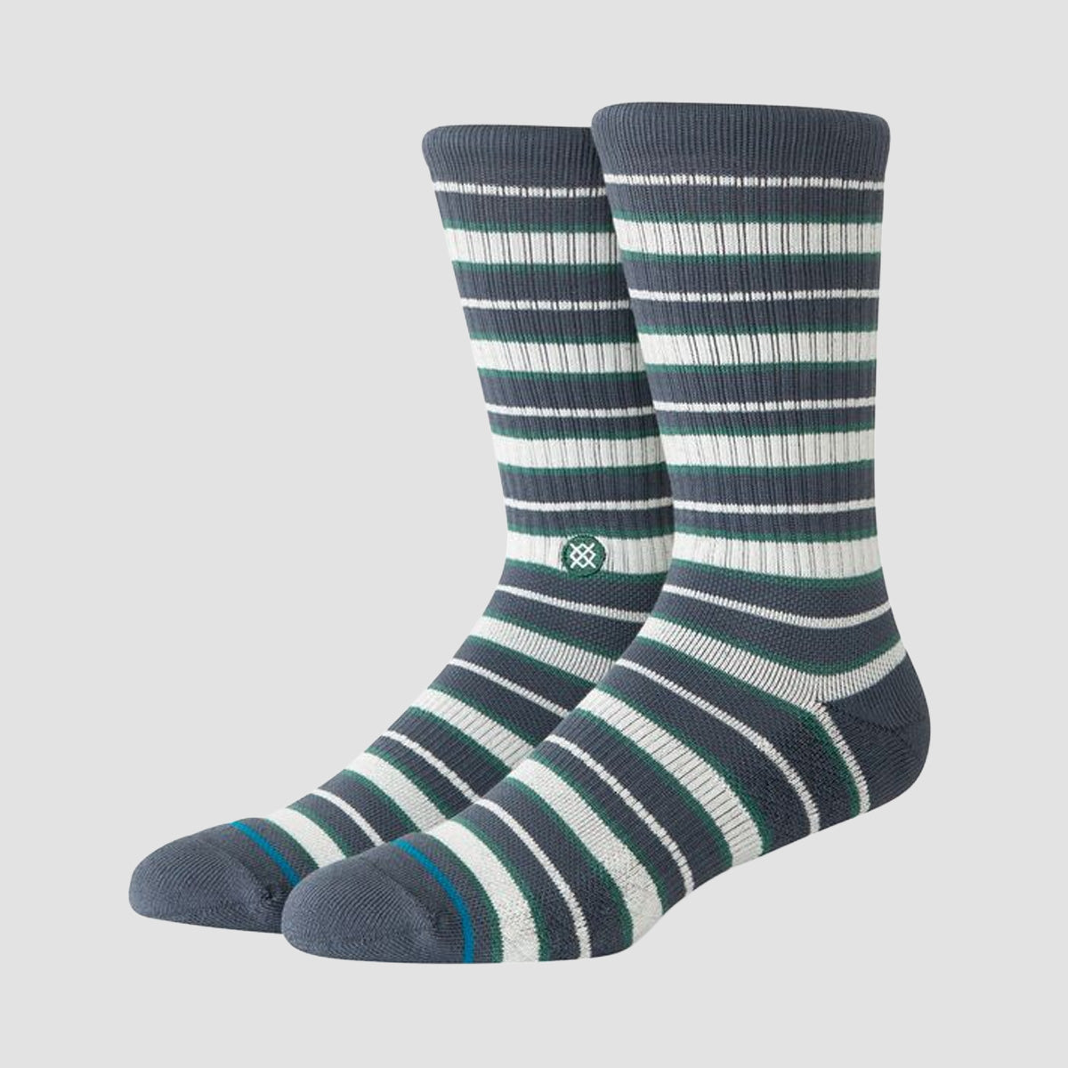 Stance Signature Stripe Crew Socks Turbulence