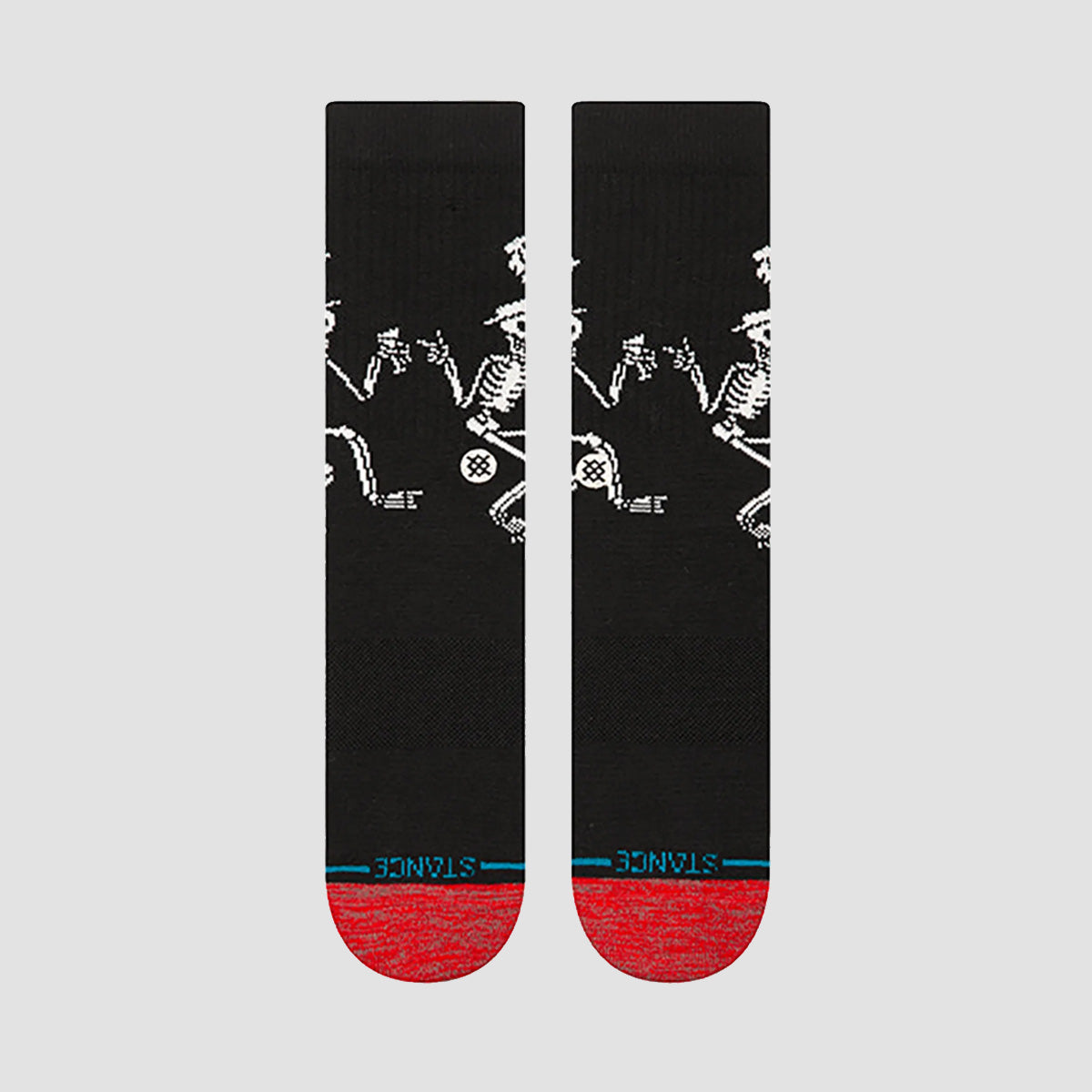 Stance Social Distortion Skelly Dancing Crew Socks Black