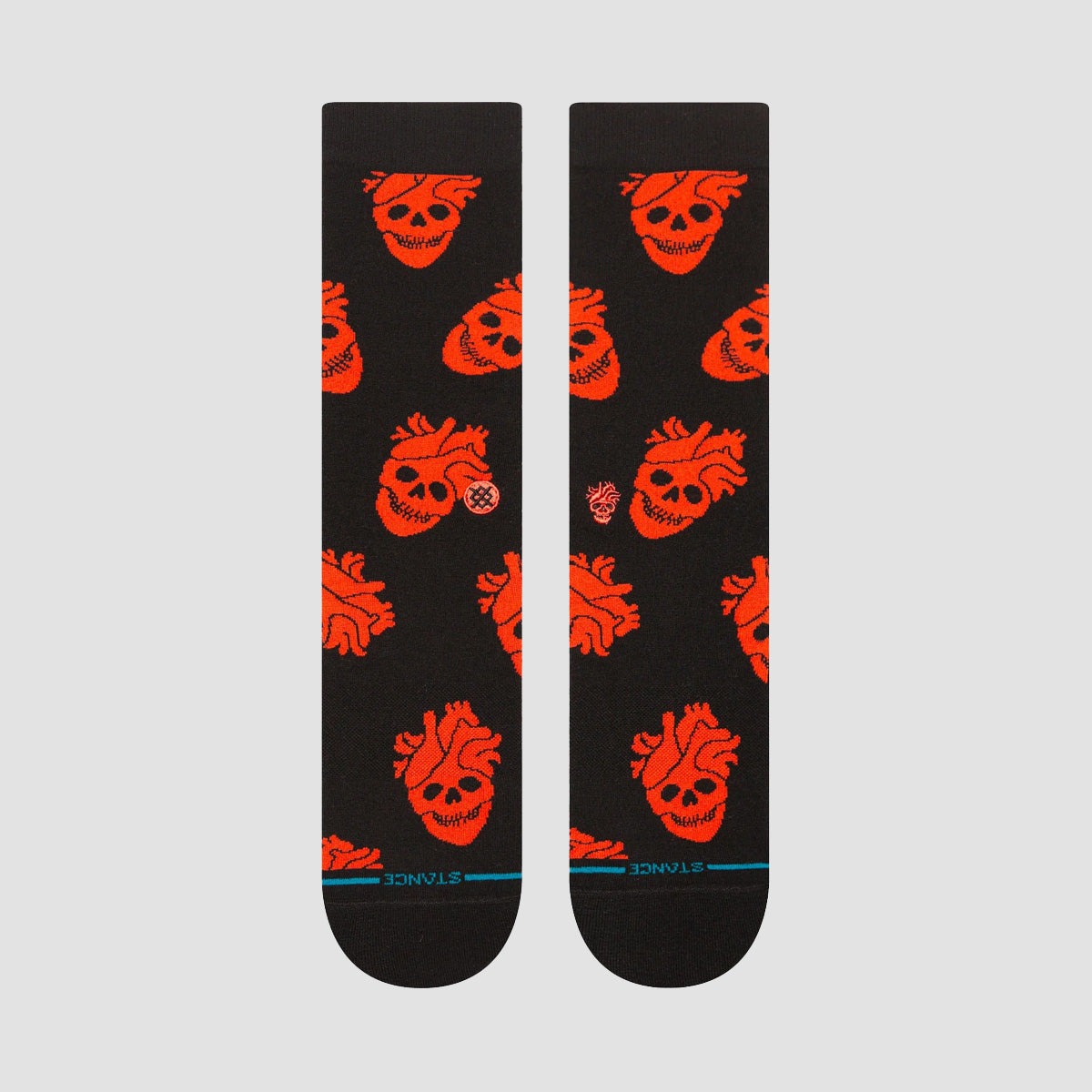 Stance StrangeLove Fallin In Skull Crew Socks Black