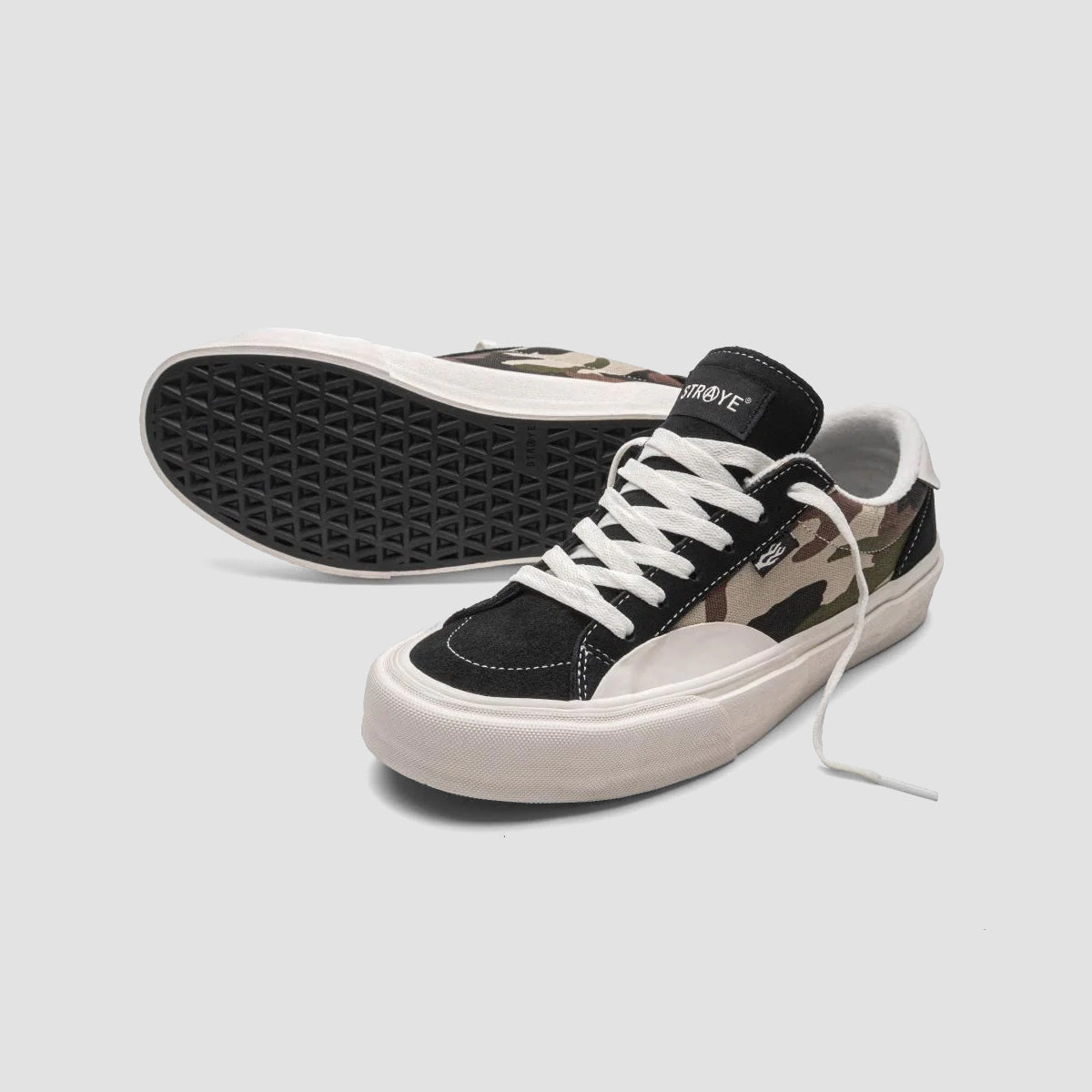 STRAYE Logan Shoes - Black/Camo Cream