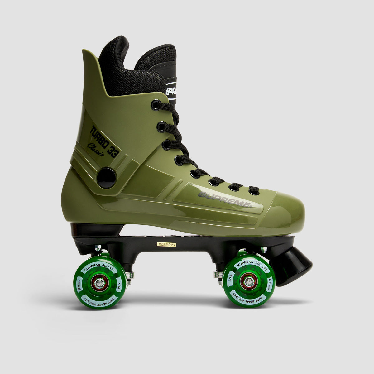 Supreme Turbo 33 Nylon Quad Skates Army Green/Green