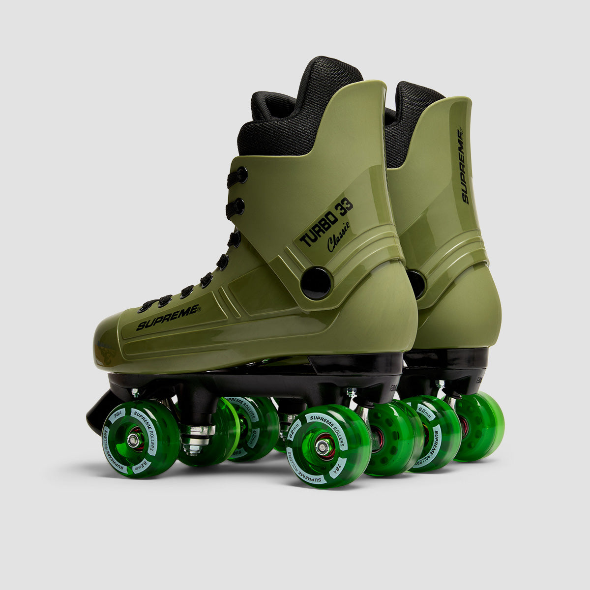 Supreme Turbo 33 Nylon Quad Skates Army Green/Green
