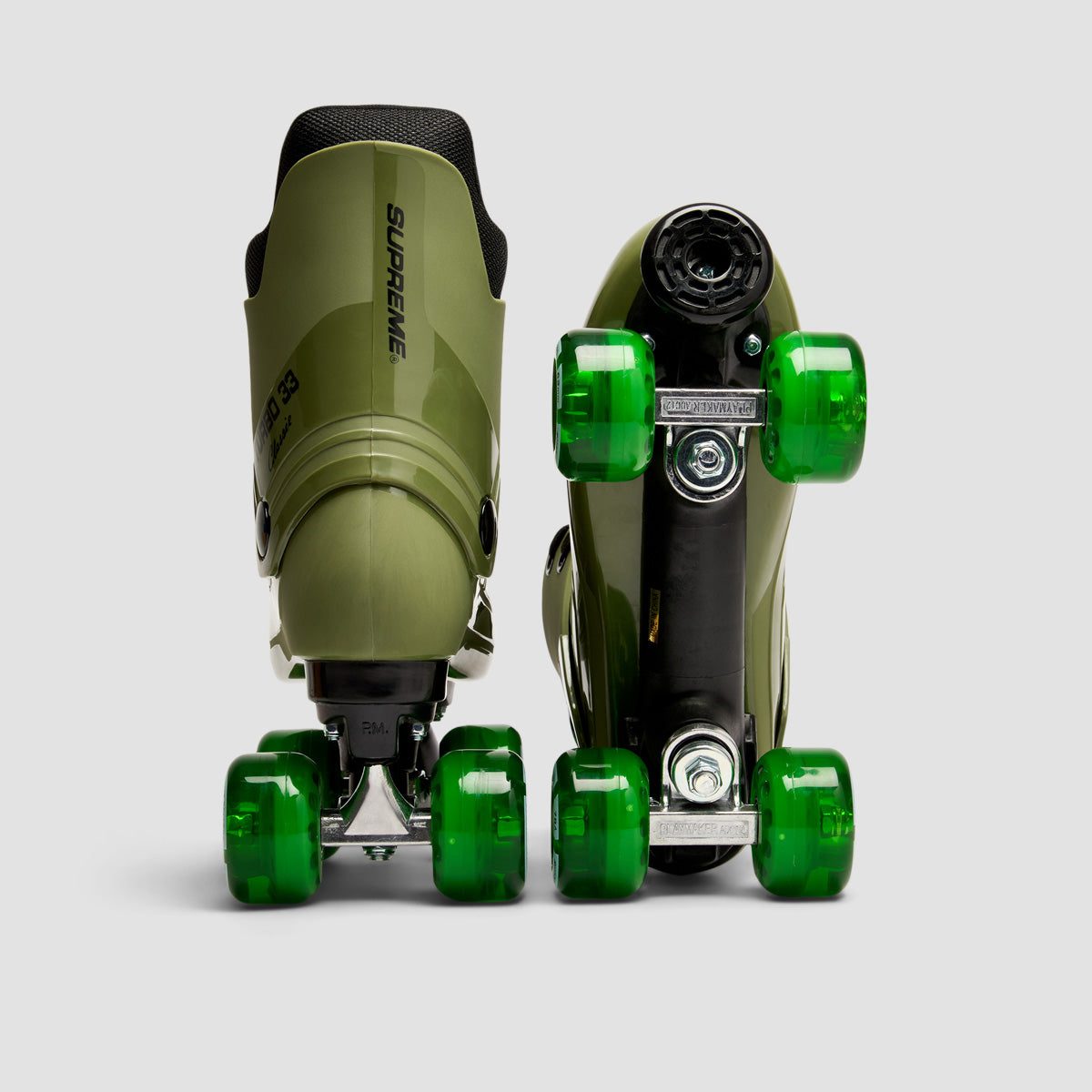 Supreme Turbo 33 Nylon Quad Skates Army Green/Green
