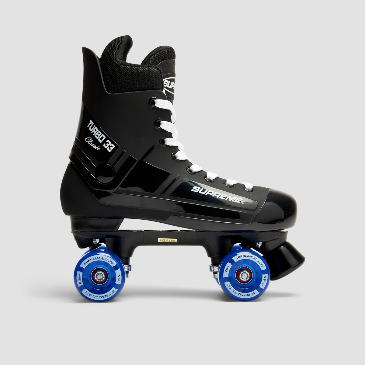 Supreme Turbo 33 Nylon Quad Skates Black/Blue